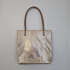 Elaine Arsenault Small Metallic Tote Bag